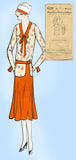 1930s VTG Ladies Home Journal Sewing Pattern 6335 Uncut Misses Flapper Dress 38B - Vintage4me2