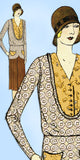 1930s Ladies Home Journal Sewing Pattern 6386 Uncut Misses Flapper Dress Sz 38 B - Vintage4me2