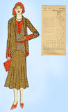 1930s VTG Ladies Home Journal Sewing Pattern 6404 Uncut Plus Size Dress 40 Bust - Vintage4me2