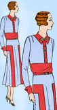 1930s VTG Ladies Home Journal Sewing Pattern 6420 Uncut Plus Size Dress 40 Bust - Vintage4me2