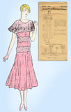 1920s VTG Ladies Home Journal Sewing Pattern 6446 Uncut Misses Dinner Dress 38 B
