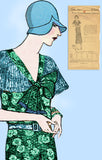 1930s Ladies Home Journal Sewing Pattern 6456 Uncut Misses Pleated Dress Sz 38 B - Vintage4me2