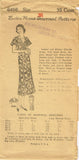 1930s Ladies Home Journal Sewing Pattern 6456 Uncut Misses Pleated Dress Sz 38 B - Vintage4me2