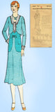 1930s VTG Ladies Home Journal Sewing Pattern 6457 Uncut Misses Street Dress 34 B - Vintage4me2