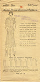 1930s Ladies Home Journal Sewing Pattern 6458 Misses Pin Tucked Dress Sz 38 Bust