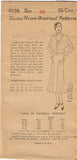 1930s VTG Ladies Home Journal Sewing Pattern 6538 FF Plus Size Womans Dress 40 B