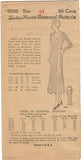 1930s Ladies Home Journal Sewing Pattern 6556 FF Plus Size Afternoon Dress 40 B
