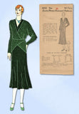 1930s Vintage Ladies Home Journal Sewing Pattern 6558 Uncut Misses Dress Sz 34 B