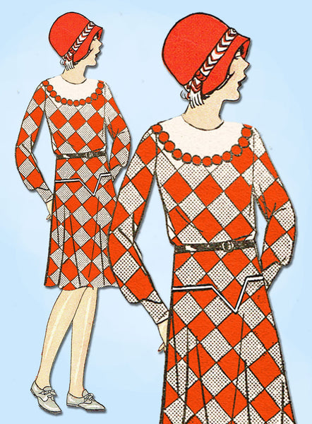 1930s VTG Ladies Home Journal Sewing Pattern 8018 Uncut Little Girls Dress Sz 12