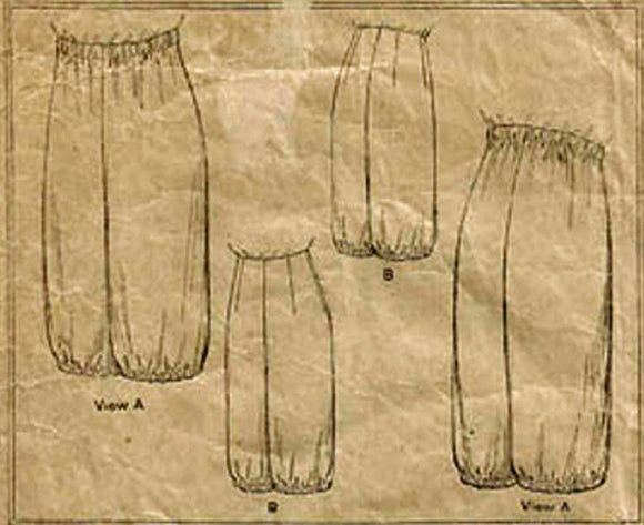 1920s Original Vintage Ladies Home Journal Pattern 8107 Misses Knickerbockers