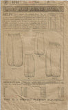 1920s Original Vintage Ladies Home Journal Pattern 8107 Misses Knickerbockers