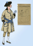 1910s Original Vintage Ladies Home Journal Pattern 9791 Girls Edwardian Coat 12