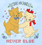 1940s Vintage Laura Wheeler Embroidery Transfer 361 Uncut Kitten Romance Motifs