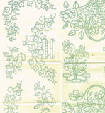 1940s VTG Laura Wheeler Embroidery Transfer 379 Uncut Cutwork Floral Vanity Set