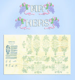 1940s Vintage Laura Wheeler Embroidery Transfer 523 Uncut His & Hers Pillowcases