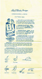 1940s Vintage Laura Wheeler Embroidery Transfer 523 Uncut His & Hers Pillowcases