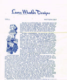 1950s Vintage Laura Wheeler Sewing Pattern 557 Uncut 10 Inch Lil Girl Sock Doll
