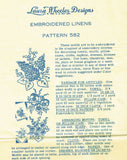 1940s Vintage Laura Wheeler Embroidery Transfer 582 Uncut Lilac Pillowcases
