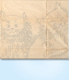 1930s VTG Laura Wheeler Embroidery Transfer 737 Uncut Large Kitten Pillow Front