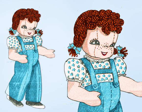 1940s Original Vintage Laura Wheeler Transfer Pattern 797 Uncut Cloth Doll