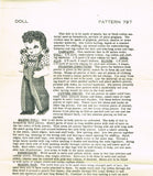 1940s Original Vintage Laura Wheeler Transfer Pattern 797 Uncut Cloth Doll