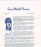 1950s Original Laura Wheeler Transfer Pattern 904 Uncut Toddler Girls Pinafore