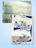 1940s Laura Wheeler Embroidery Transfer 916 Uncut Crochet Pansy Pillowcases