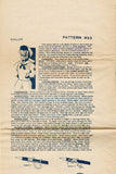1940s Original Vintage Laura Wheeler Transfer Pattern 933 Uncut Sailor Doll