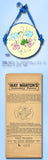 1910s Rare Uncut May Manton Embroidery Transfer 468 Shaving Case Pattern ORIG