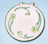 1910s Rare Uncut May Manton Embroidery Transfer 853 Art Nouveau Doily Case ORIG
