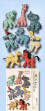 1940s Vintage McCall Sewing Pattern 1078 Cute WWII Easy Stuffed Animal Dolls - Vintage4me2
