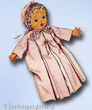 McCall 1098: Rare WWII Infants Layette Set & Carry Bag Vintage Sewing Pattern