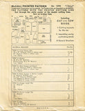 McCall 1098: Rare WWII Infants Layette Set & Carry Bag Vintage Sewing Pattern