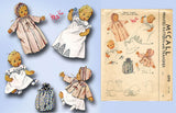 McCall 1098: Rare WWII Infants Layette Set & Carry Bag Vintage Sewing Pattern