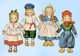 1940s Original Vintage McCall Pattern 1144 Uncut International Dolls & Clothes