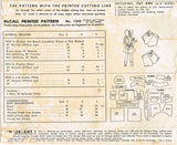 McCall 1245: 1940s Toddler Girls Dress & Bonnet Size 4 Vintage Sewing Pattern