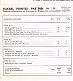 1940s Vintage McCall Sewing Pattern 1281 Toddler Girls Novelty Holiday Apron SM - Vintage4me2