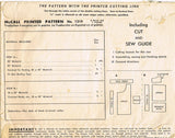 1940s Vintage McCall Sewing Pattern 1319 His and Hers Novelty Apron Fits All