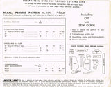 McCall 1393: 1940s Sweet Embroidered Baby Romper Sz 6mos Vintage Sewing Pattern