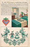 1940s Uncut McCall Embroidery Transfer 1428 Pennsylvania Dutch Kitchen Motifs