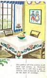 1940s Uncut McCall Embroidery Transfer 1428 Pennsylvania Dutch Kitchen Motifs