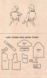1940s Vintage McCall Sewing Pattern 1476 Uncut Little Girls Tucked Blouse Sz 12 - Vintage4me2