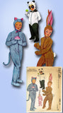 1950s Vintage McCall's Sewing Pattern 1485 Uncut Boys Girls Animal Costume Sz 4