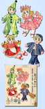 1940s Vintage McCall Sewing Pattern 1502 15 In Boy and Girl Sock Dolls & Clothes - Vintage4me2