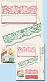 1950s VTG McCall Embroidery Transfer 1607 Uncut X-Stitch Floral Pillowcases - Vintage4me2