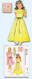 1950s Vintage McCall Sewing Pattern 1610 Toddler Girls Sheer Dress or Gown Sz 4 - Vintage4me2