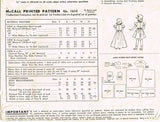 1950s Vintage McCall Sewing Pattern 1610 Toddler Girls Sheer Dress or Gown Sz 4 - Vintage4me2