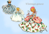 1950s Vintage McCall Sewing Pattern 1653 Cute 7 Inch Marcie Doll Clothes Set