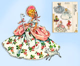 1950s Vintage McCall Sewing Pattern 1653 Cute 7 Inch Marcie Doll Clothes Set