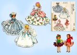 1950s Vintage McCall Sewing Pattern 1653 Cute 7 Inch Marcie Doll Clothes Set